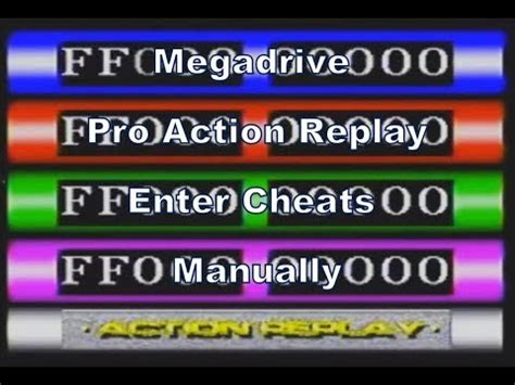 Pro Action Replay Cheat Cartridge For The Mega Drive Enter Digit