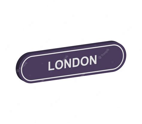 Premium Vector | Three dimensional London sign