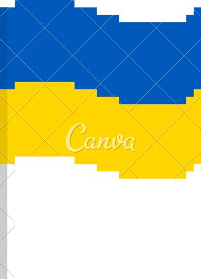 Ukraine National Flag Canva