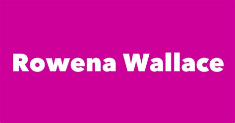 Rowena Wallace - Spouse, Children, Birthday & More