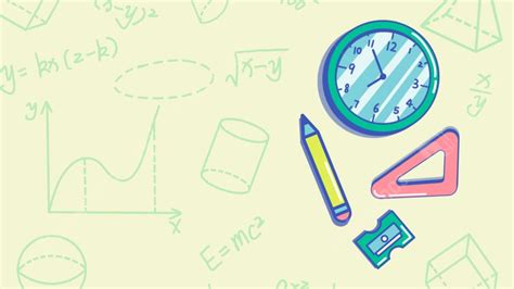 Fondo Papelería Materia De Matemáticas Verdes Para La Educación