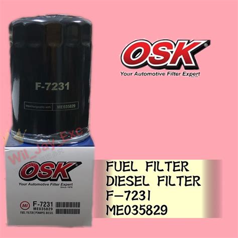 Osk Fuel Filter F 7231 For Excavator Ms110 58ms120 28ms180 38