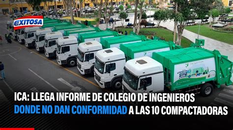 Ica Llega Informe De Colegio De Ingenieros Donde No Dan Conformidad