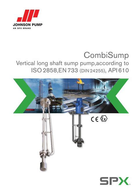 PDF Vertical Long Shaft Sump Pump According To ISO 2858 Vertical