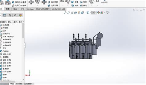 变压器模型solidworks 2018模型图纸下载 懒石网