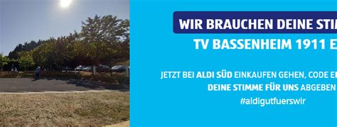 Unterst Tzt Den Tv Bassenheim Bei Der Aldi S D Aktion Gut F R Hier Gut