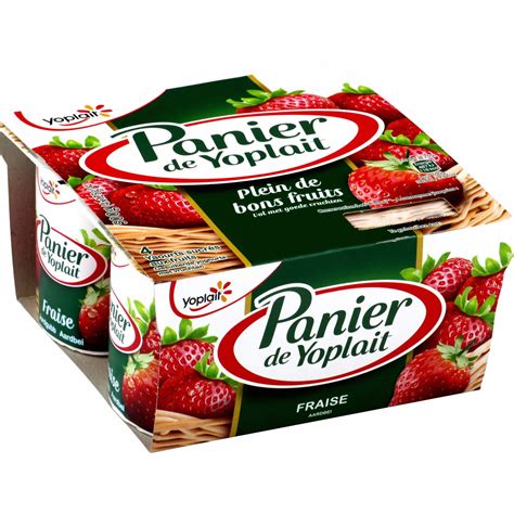 Yaourt Fraises Panier De Fruits Yoplait 4 X 125 G La Belle Vie