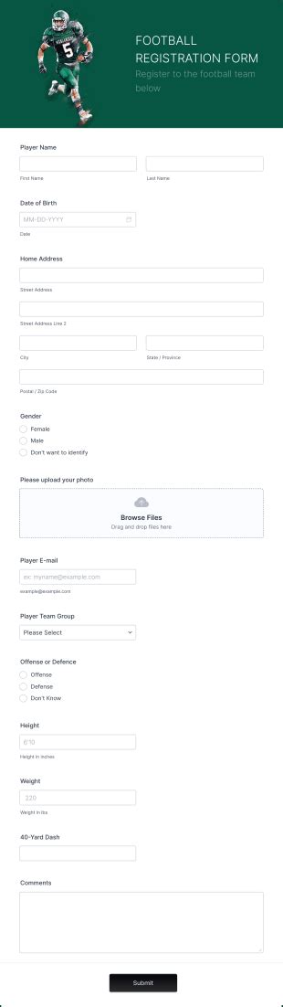 Summer Camp Detailed Registration Form Template Jotform