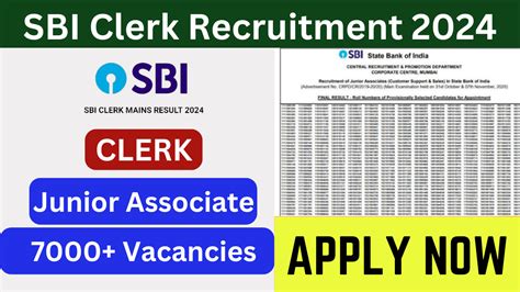 Sbi Recruitment Notification Clerk Junior Associate Posts