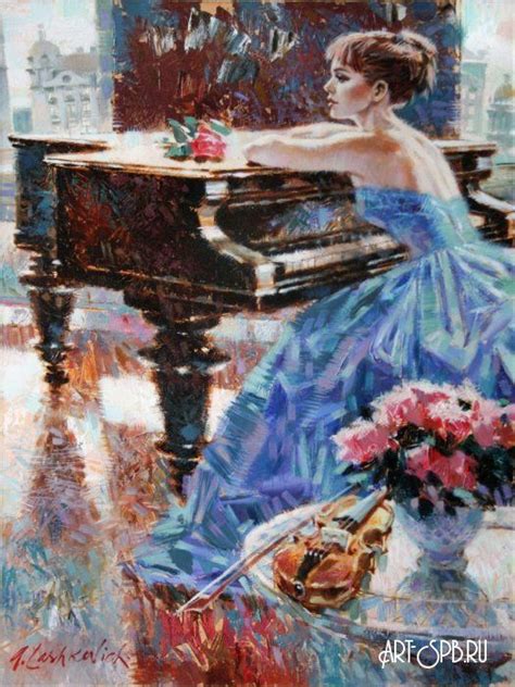 Alex Lashkevich Piano Art Art Painting Oil Art Painting