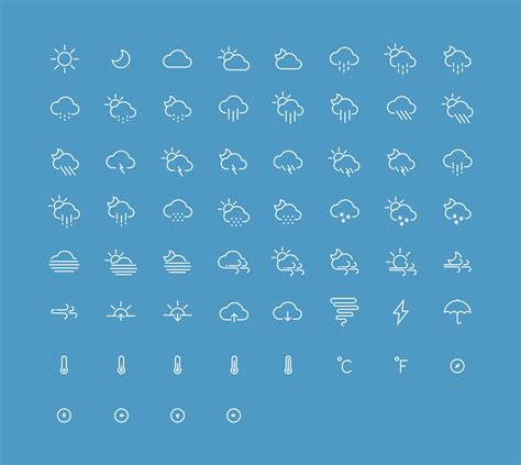 Free Ios Weather Icons Psd Ai