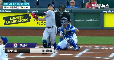 Mlb 스탯캐스트 이게 넘어가 2018 Mlb 홈런 발사각도 Top 10