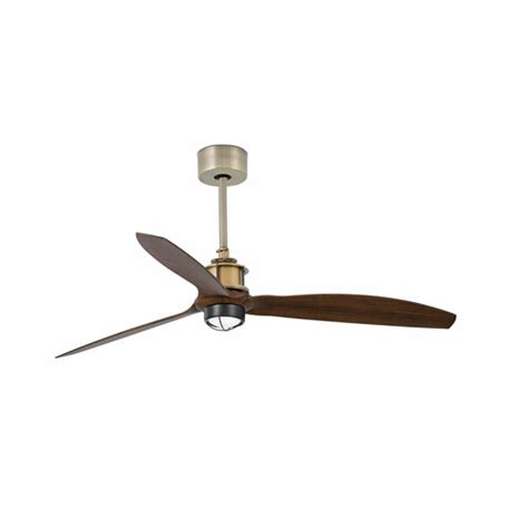 Just Fan M Led Ventilador Oro Viejo Nogal Smart