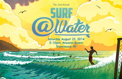 2nd Annual Surf Water Poster Bodin Sterba Design