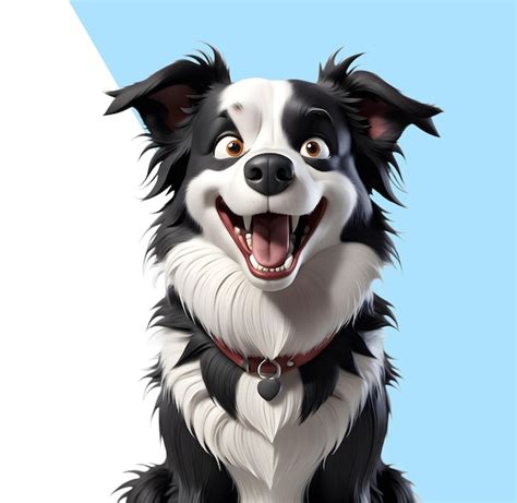 Lindo Cachorro Border Collie Archivo Psd Premium