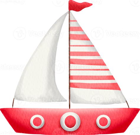 watercolor sailboat clip art 16537750 PNG