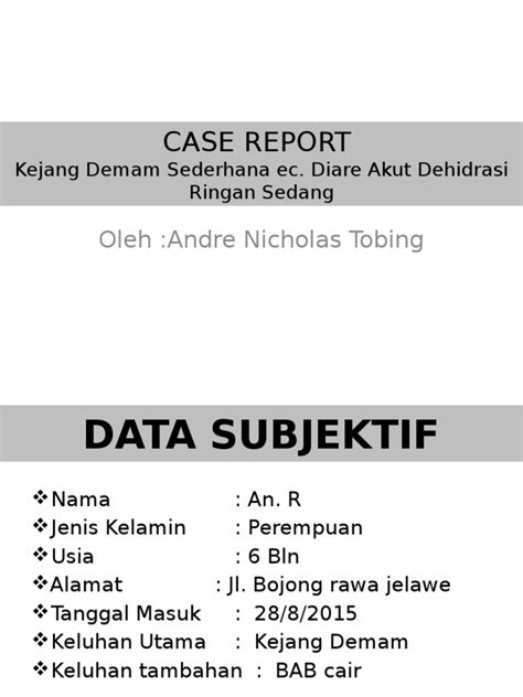 Pdf Ppt Case Report Kejang Demam Dokumen Tips