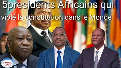 Voici le top5 des Présidents africains ayant fait le plus de mandat en