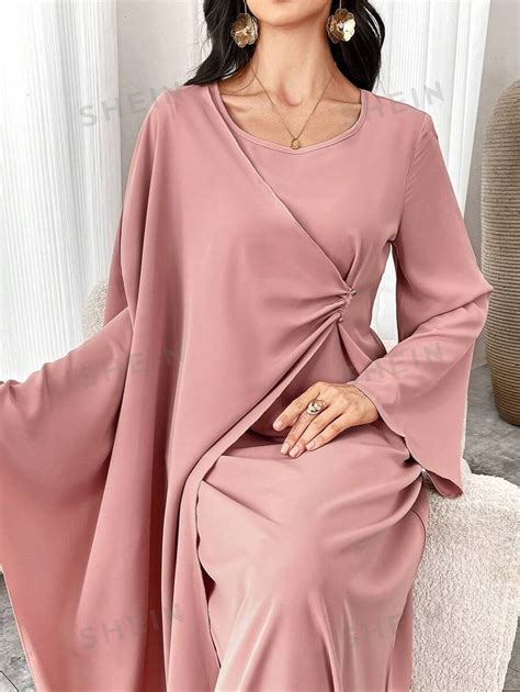 SHEIN Najma Kaftan Long Style Turc Et Arabe Pour Femmes Robe Kaftan Et