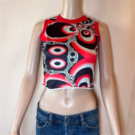 Tops Y2k Printed Tank Top Poshmark