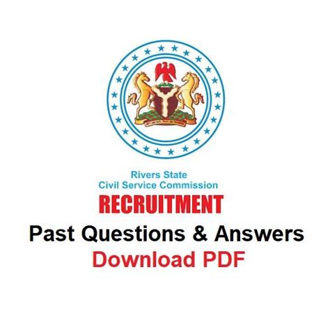 Rivers State Civil Service Recruitment Past Questions Answers