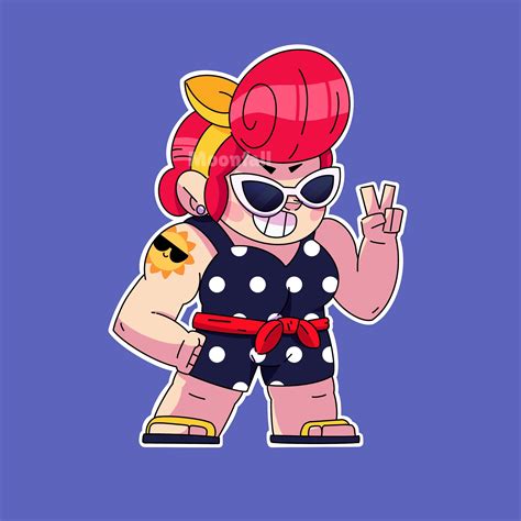 Summer Pam Fanart ☀️🌊 Rbrawlstars