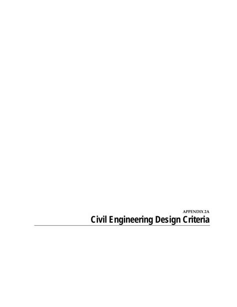 Pdf Appendix 2a Civil Engineering Design · Pdf Fileappendix 2a Civil