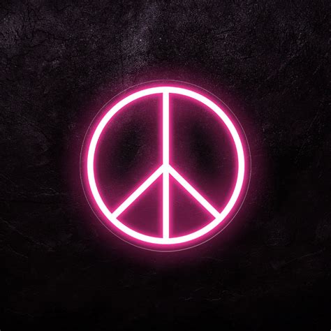 Peace Symbol Wall Decor Art Led Neon Sign Neon Light And Neon Sign