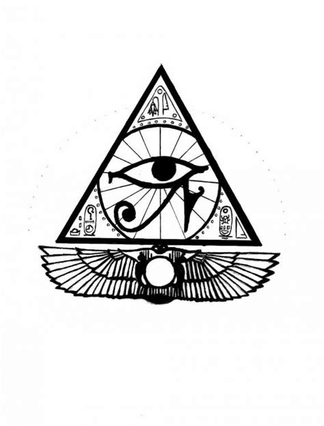 Egyptian Tattoo, Drawing by Rialzeeno | ArtMajeur by YourArt | Egyptian tattoo sleeve, Pyramid ...