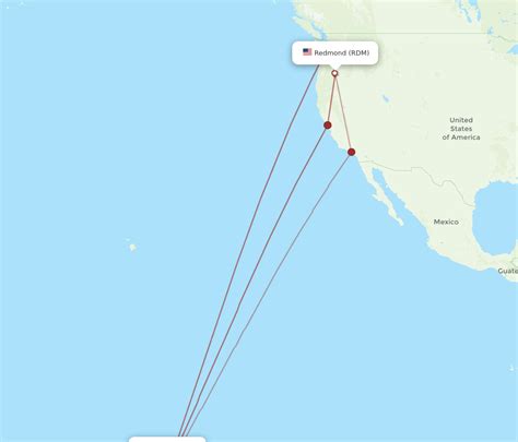 All Flight Routes From Papeete To Redmond Ppt To Rdm Flight Routes