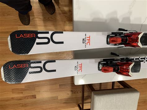 Used Unisex Stockli 163 Cm All Mountain Laser SC Skis With Bindings Max