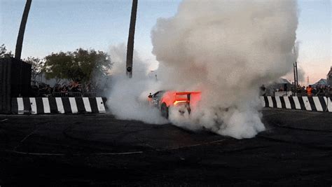 Lamborghini Huracan Briefly Catches Fire Doing Donuts | Carscoops