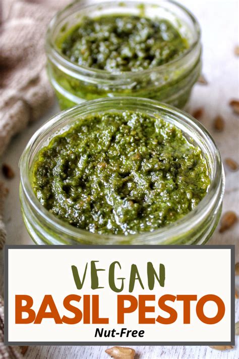 Nut Free Vegan Basil Pesto Plant Based And Broke