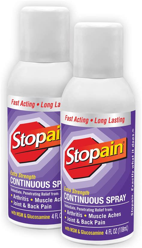 Amazon Stopain Pain Relief Roll On Gel Oz Pack Usa Made Max