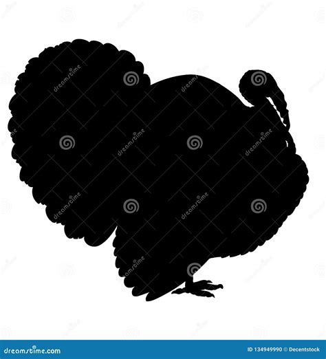 Turkey Silhouette Cartoon Vector | CartoonDealer.com #88180407