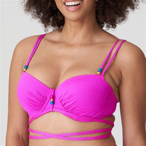 Padded Pink Bikini Unas Primadonna Discount Bikini Plus Size Padded