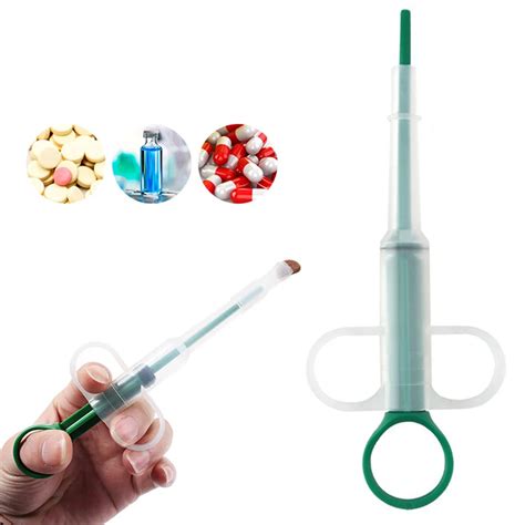 1Pc Pet Dog Cat Medicine Syringe Tablet Pill Gun Piller Push Dispenser Medicine Water Syringe ...