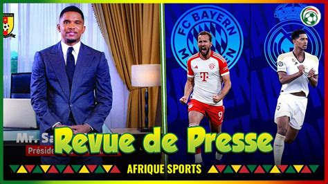 Samuel Eto O Refuse De Confirmer Marc Brys Harry Kane S Oppose