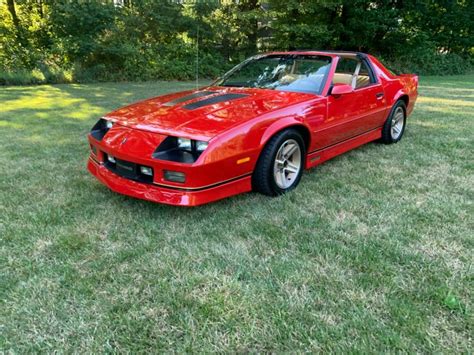 Beautiful 1987 44000 Mile 5 Speed 305 Tpi Red T Top Iroc Z Classic