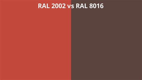 Ral 2002 Vs 8016 Ral Colour Chart Uk