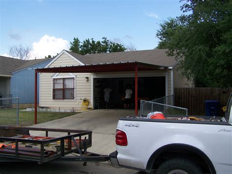 Custom Attached Carport Southeast San Antonio - Carport Patio Covers ...