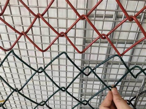 PVC Coated Galvanized Chain Link Fence Diamond Fence For Playground