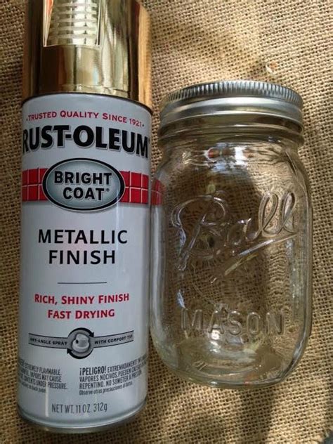 Mason Jar Crafts Ideas Gorgeous Golden Mason Jar