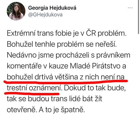 Spole Nost Pro Obranu Svobody Projevu On Twitter Georgia Hejdukov