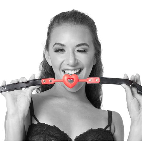 Sex And Mischief Amor Ball Gag Red And Black Sex Toy Hotmovies