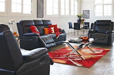 Mayfair 3 Piece Leather Recliner Lounge Suite | Harvey Norman New Zealand