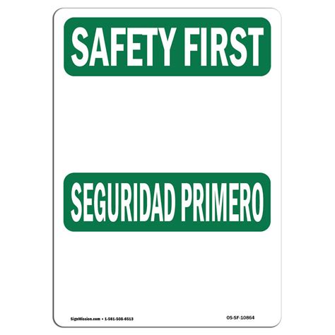 SignMission OSHA SAFETY FIRST Sign Wayfair Canada