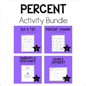 Percents Activity Bundle Th Grade Math By Stephanie Thornton Arias