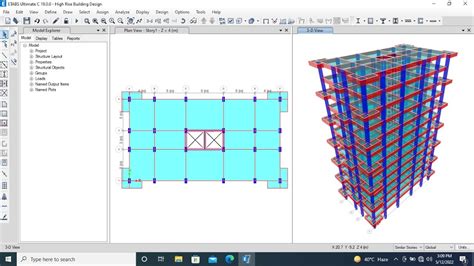 Design Of High Rise Building Part 01 High Rise Building Design Using Etabs Youtube