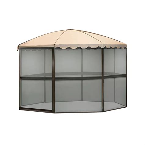 Casita Screenhouses 11 Ft Round Screenhouse In Chestnut Brown The